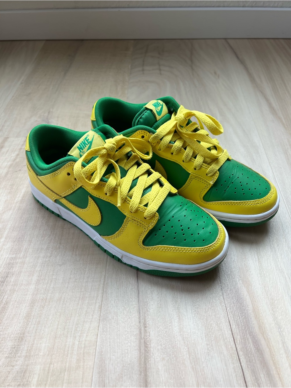 Nike Dunk lows Oregon Green & Yellow Sneakers